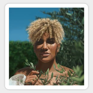 Emmy Raver-Lampman Portrait - Allison Hargreeves Sticker